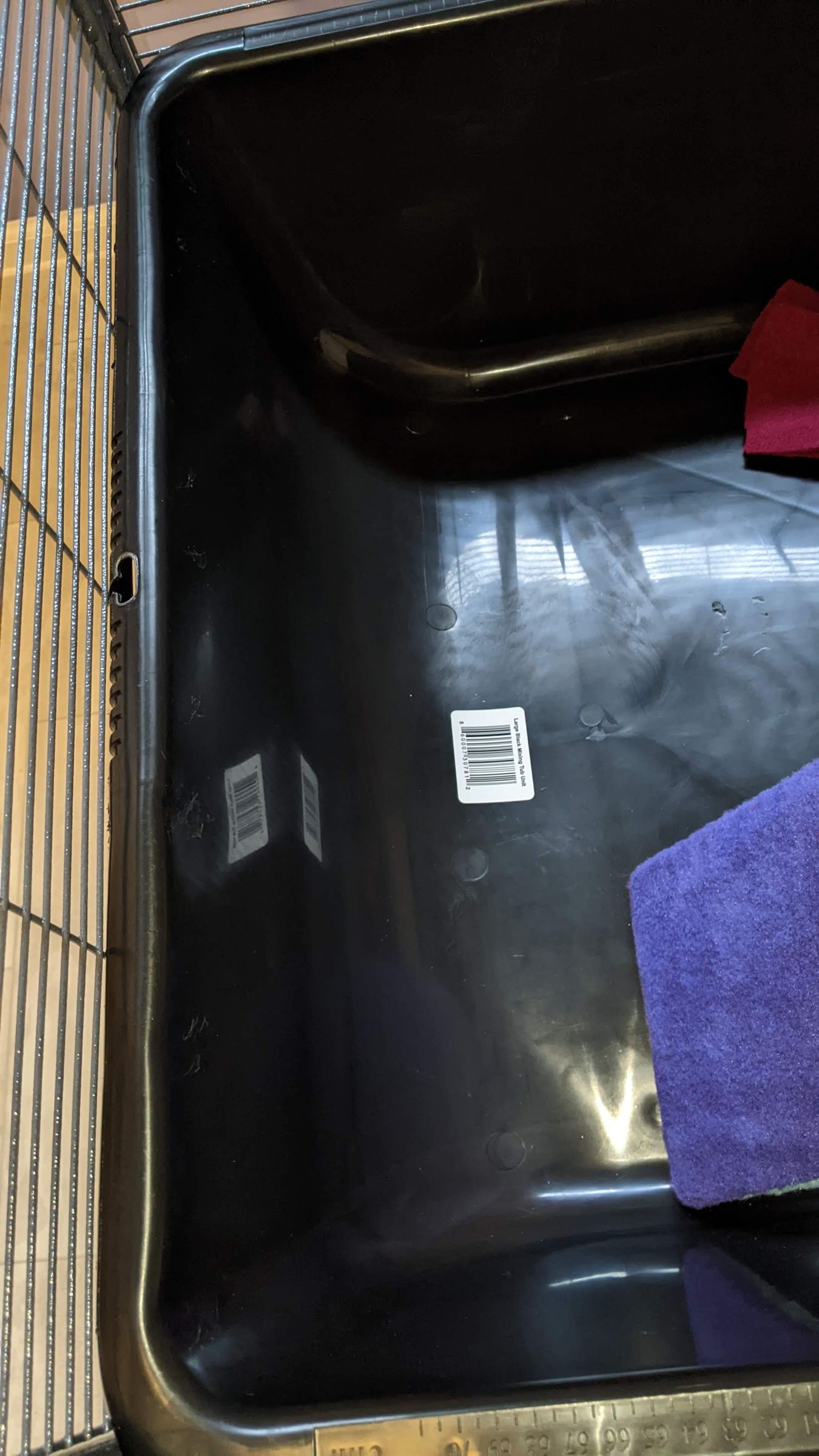 Fit Cement Mixing Bin Using Hair Dryer Into Critter Nation Cage 8