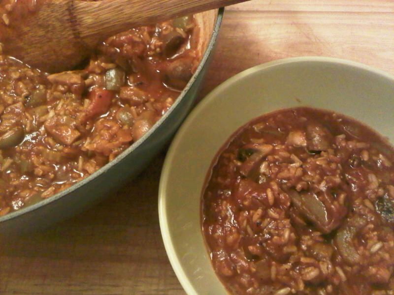 Vegetarian Jambalaya With Brown Rice