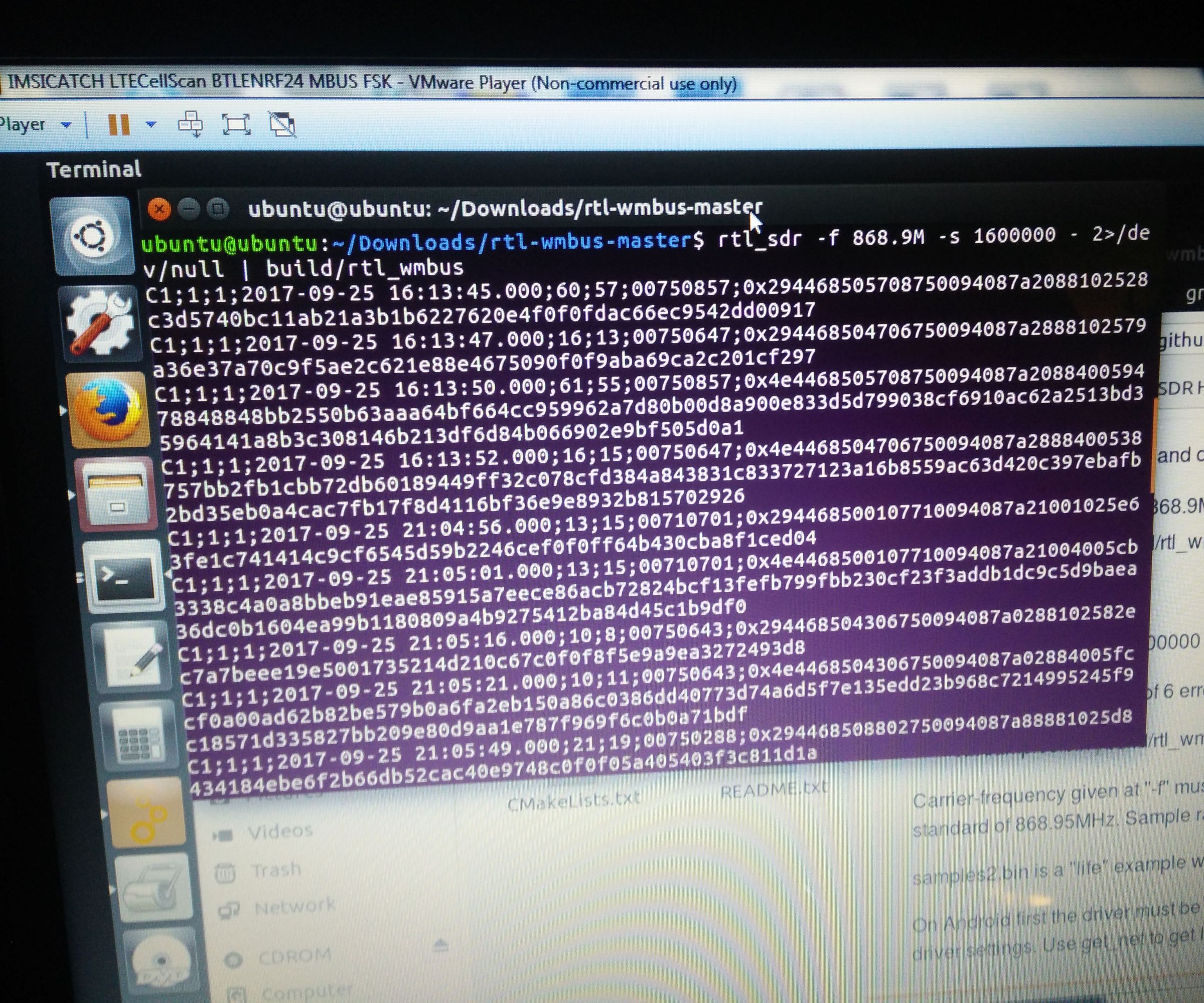 SMART INSTALL Rtl-wmbus Receiver ON WINDOWS WORKSTATION AND VMWARE WITH RTL SDR