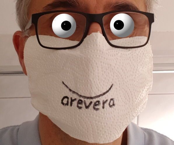 Simplest Face Mask: Disinfectable and Disposable: No Tools, No Sew