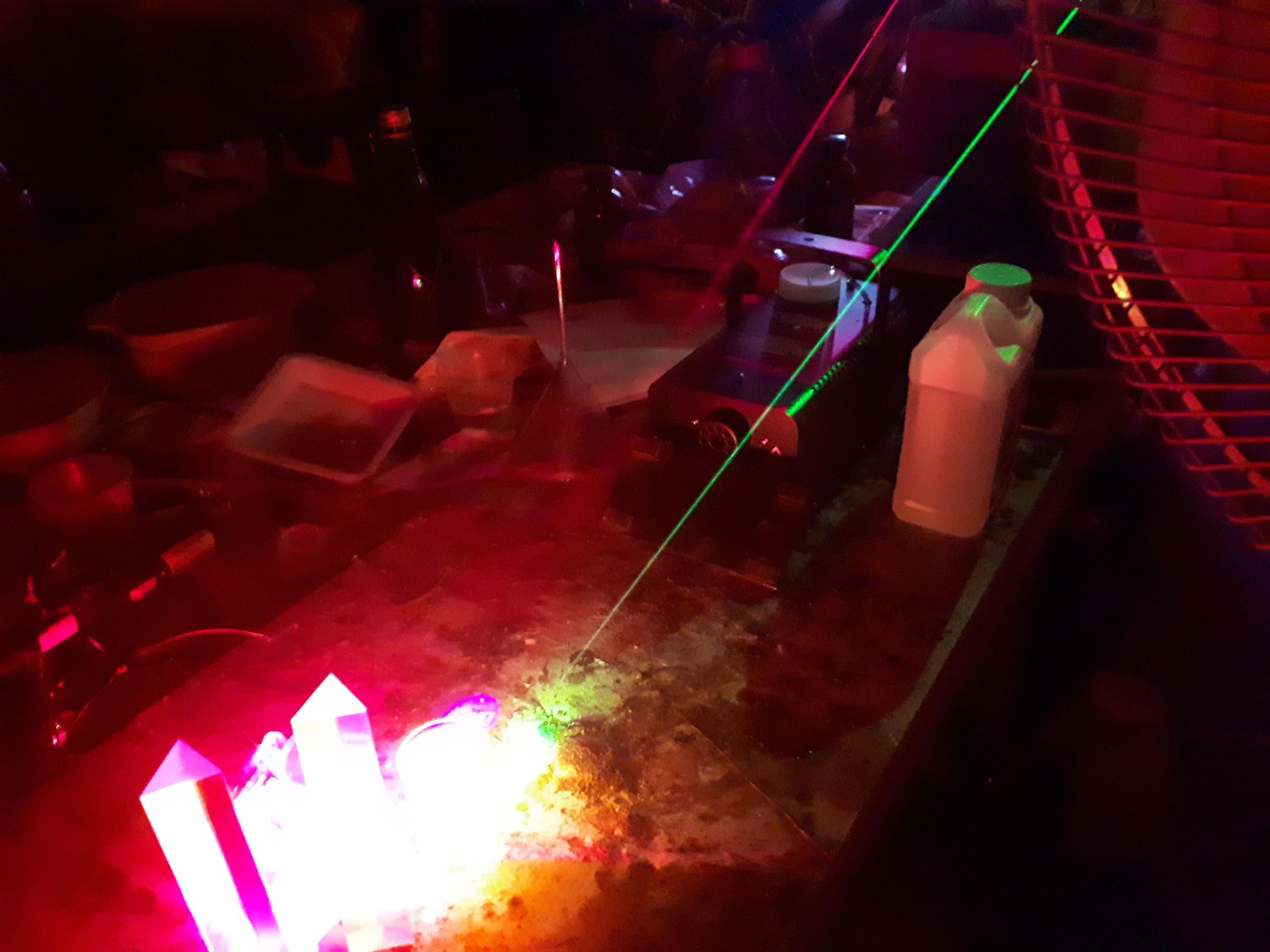 Fog Machine and Laser Combined Show. 4 Steps Instructables