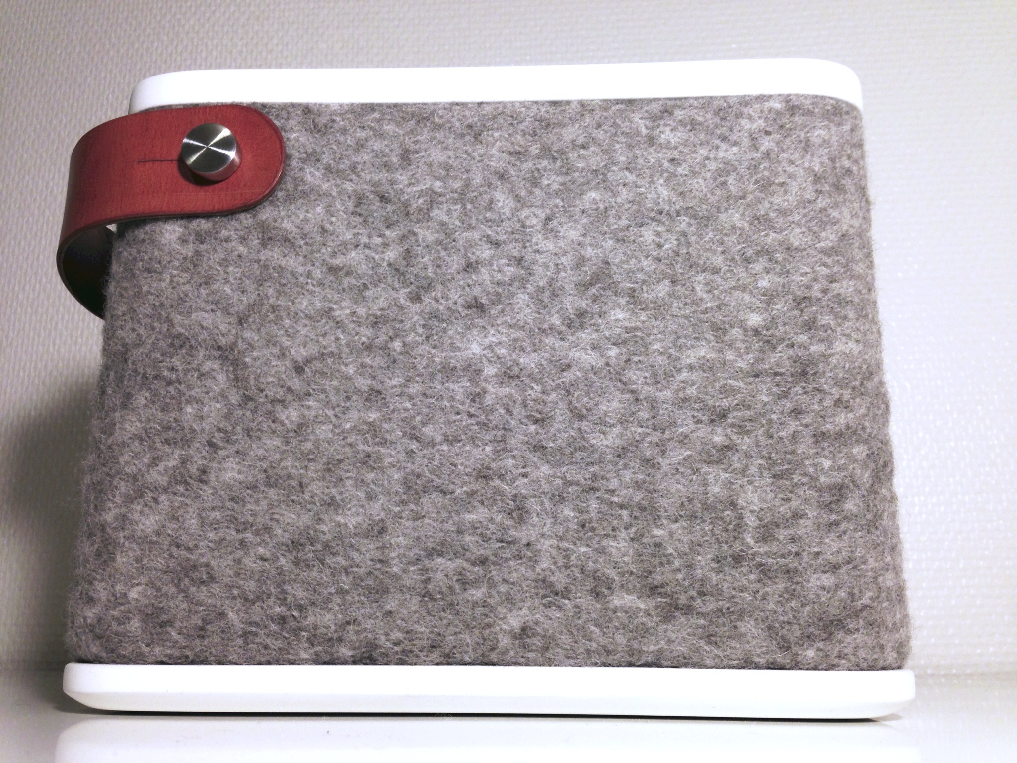 Small Portable Speaker Covered With Wool