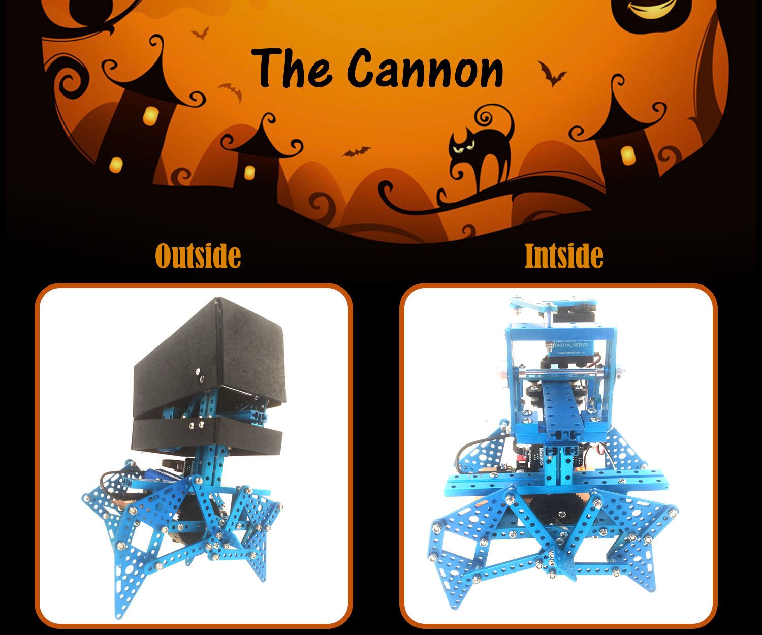 Four-legged Fort -- Halloween Themed Robots