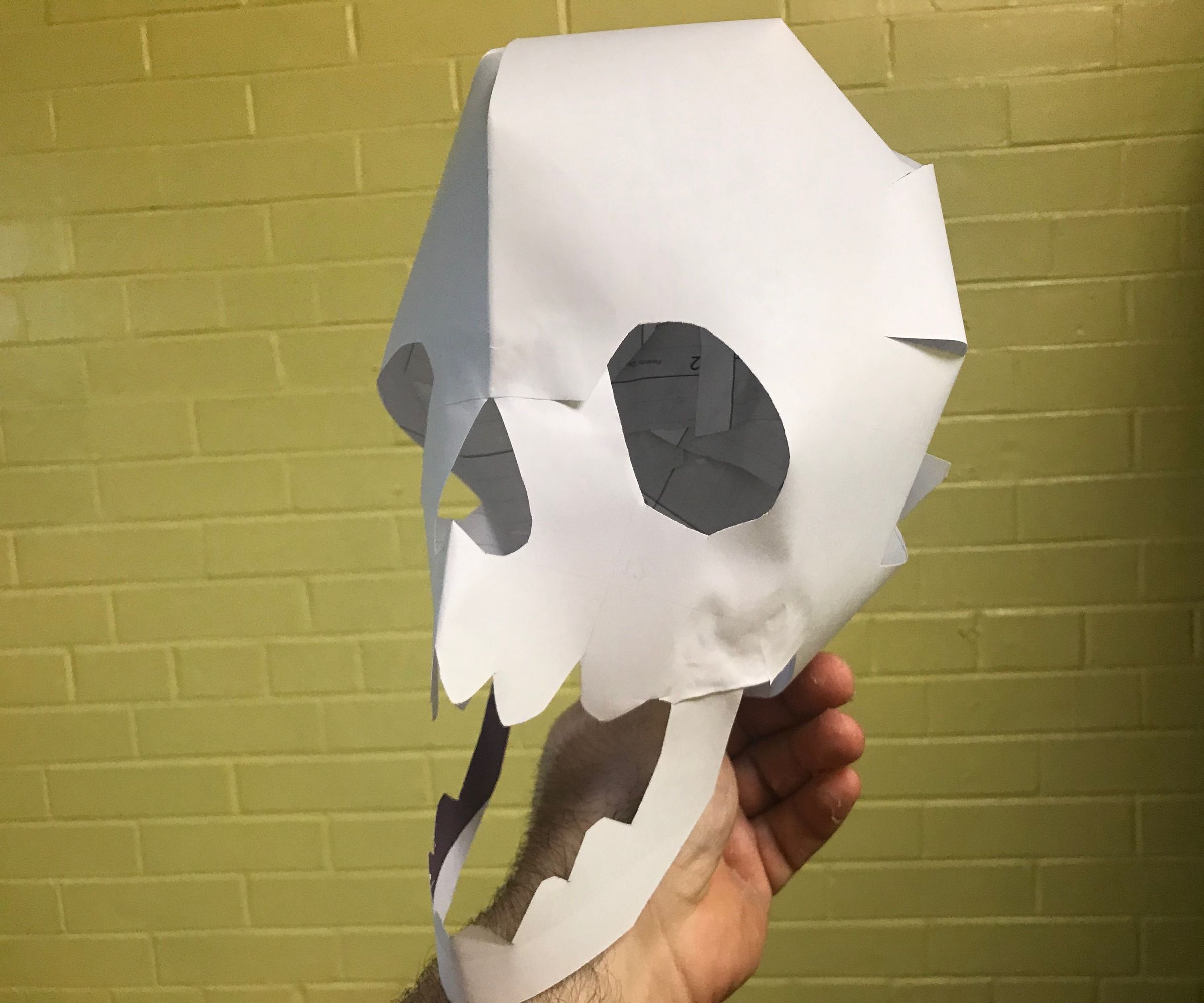 Easy Paper Skull