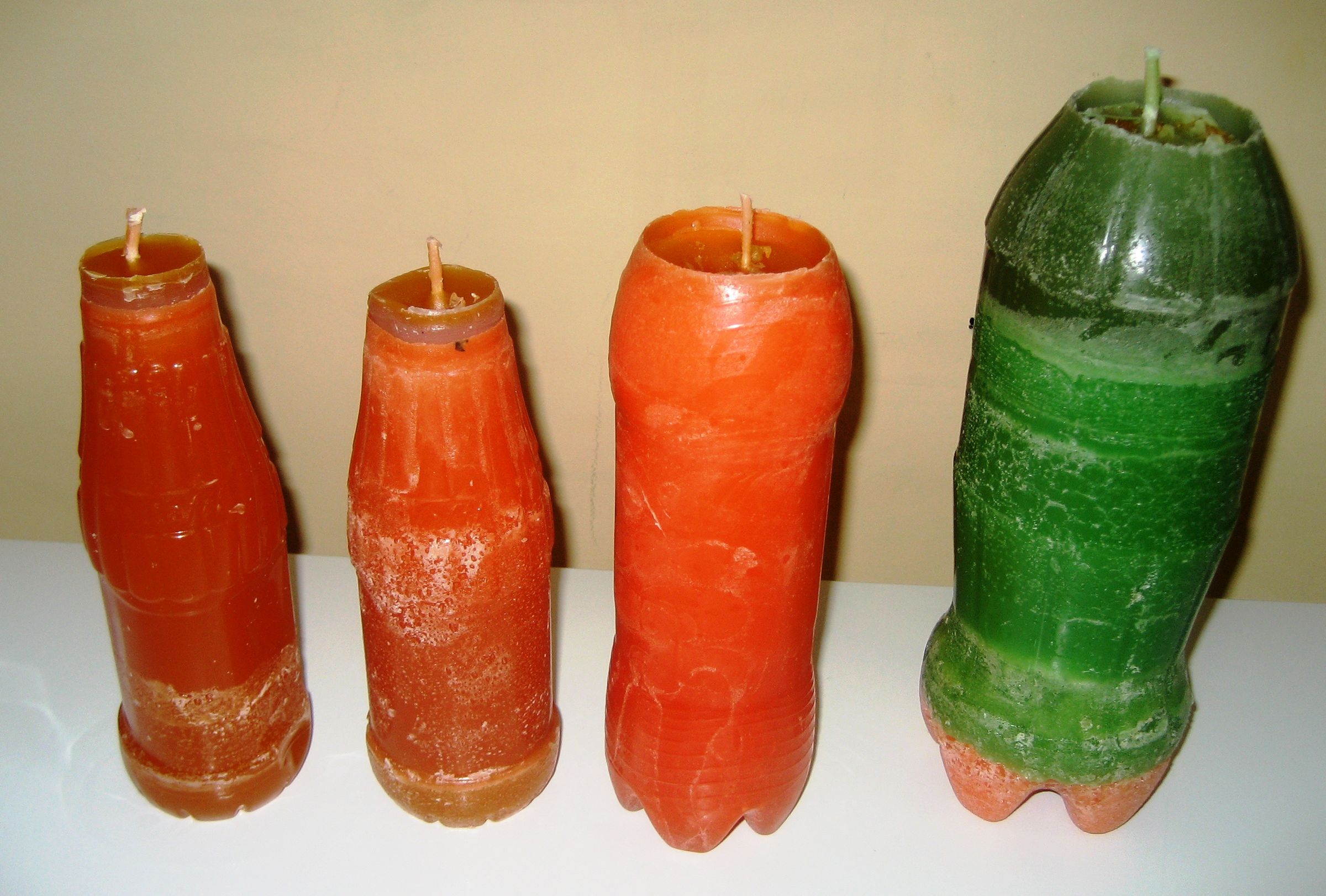 Reuse Plastic Bottles and Old Candles to Make New Candles