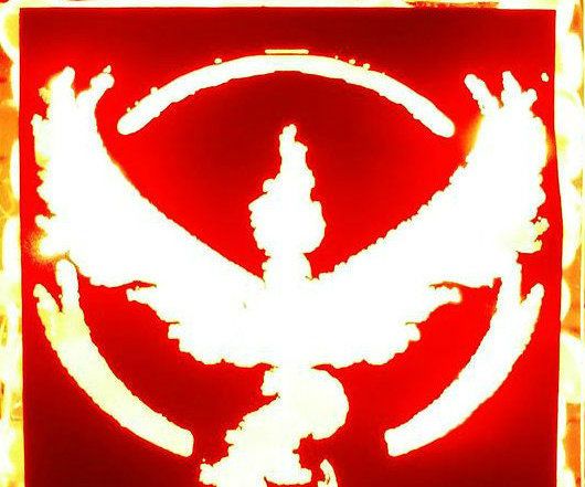 Team Valor Light Up Badge for Pokemon GO