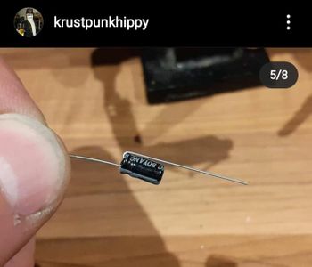 Step 5 - Attach the 10uf Capacitor 