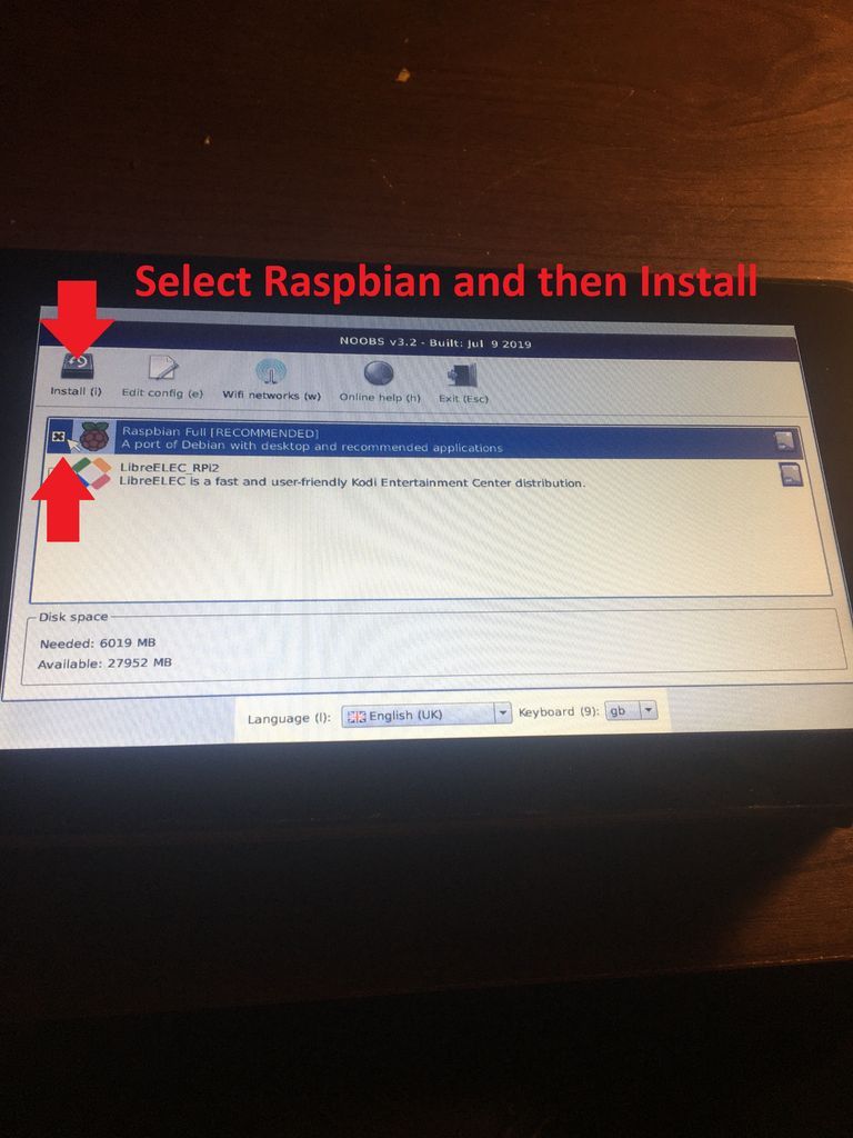 Install Raspbian