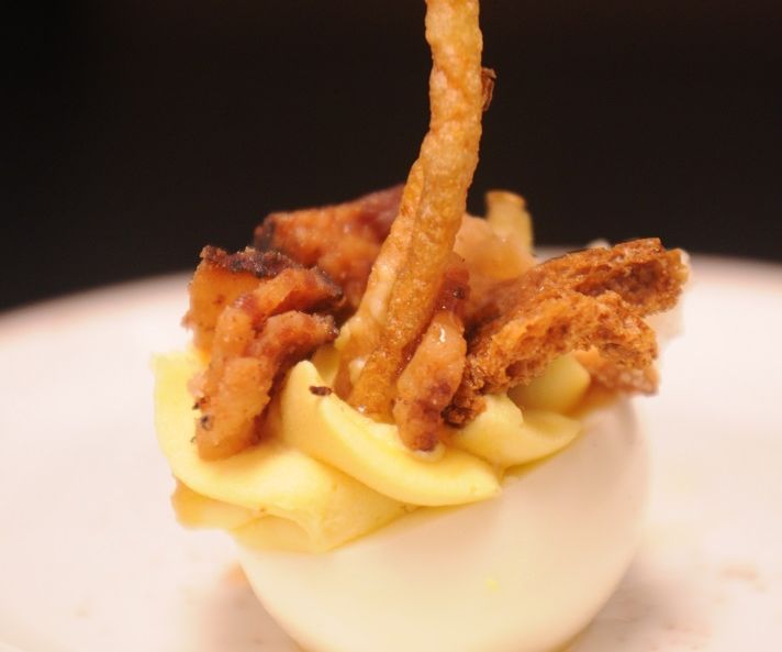 Maple Bacon Deviled Eggs
