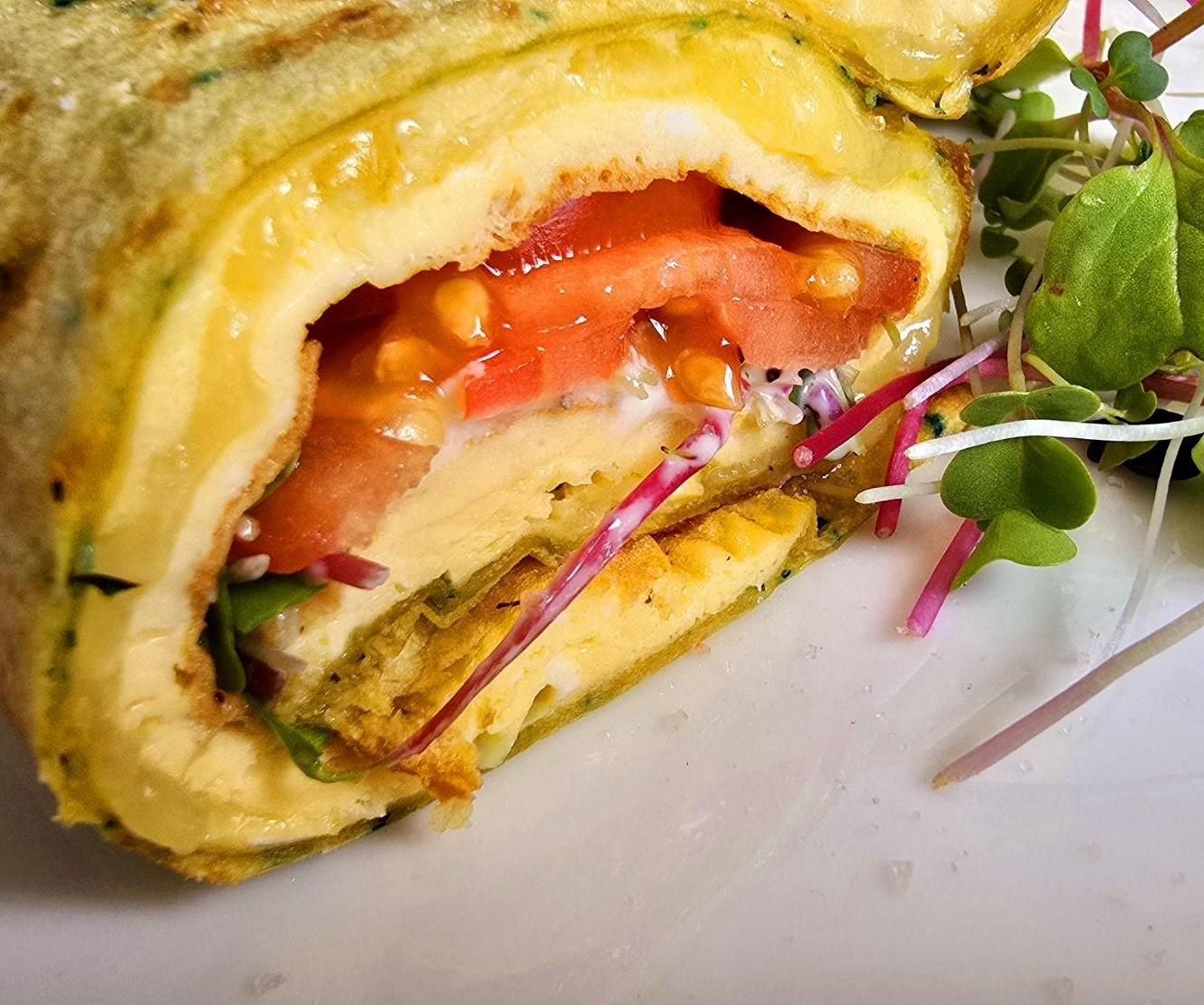 Quick Omelette Roll Ups