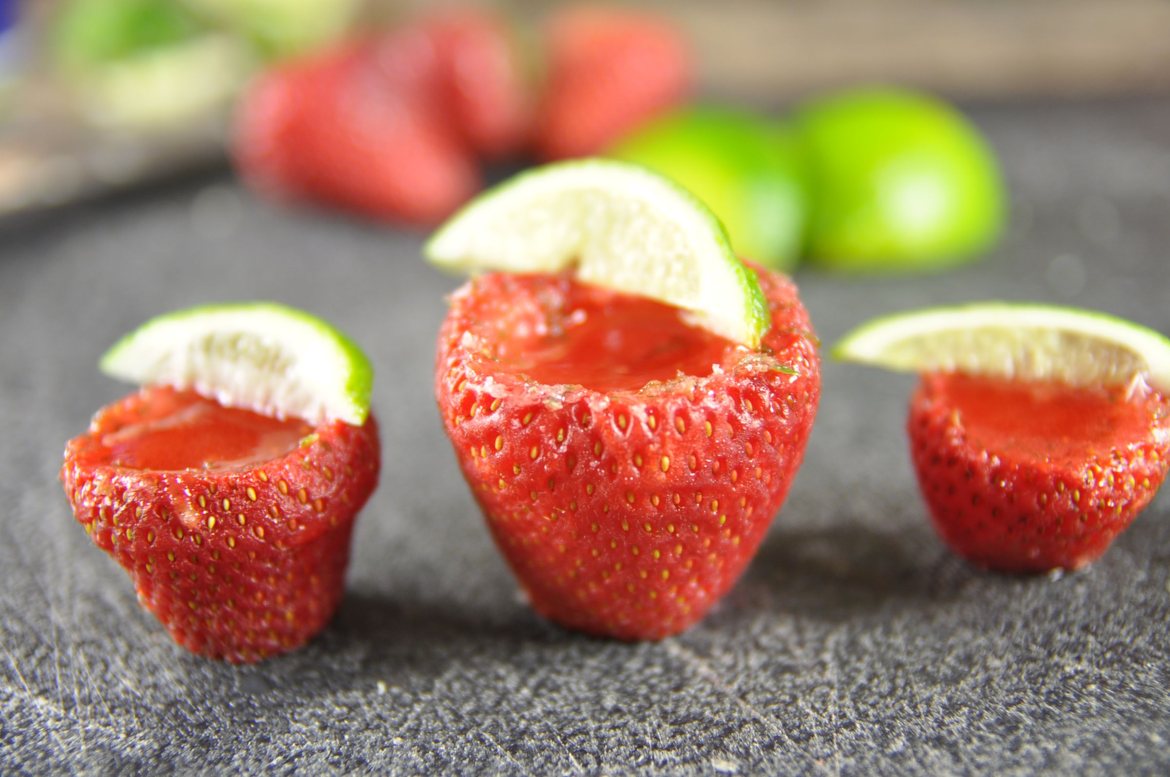 Vegan Strawberry Margarita Shots (Cinco De Mayo)