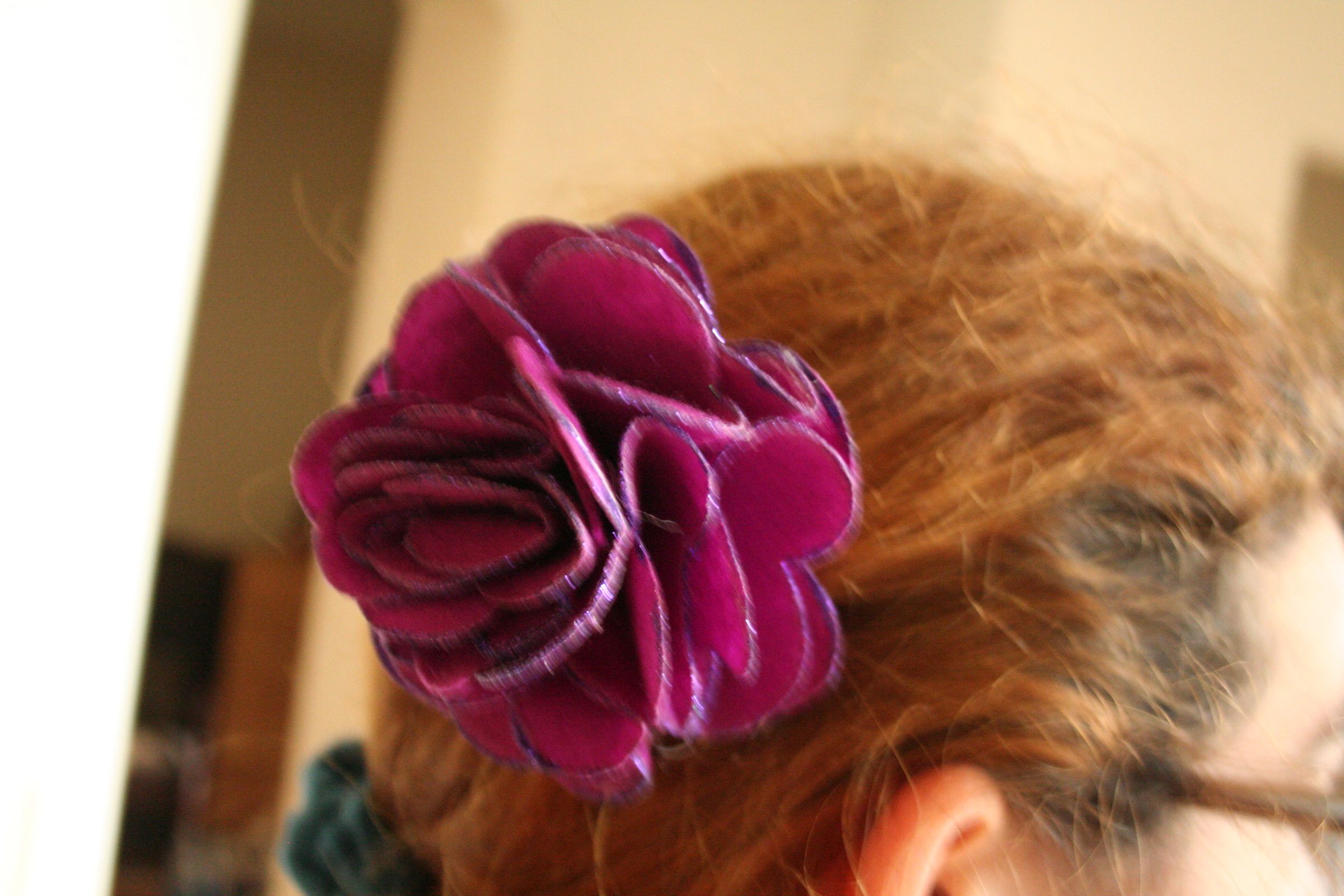 Purple Flower Hair Clip : 4 Steps (with Pictures) - Instructables
