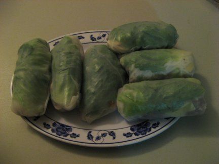 Mushroom Swiss Cheeseburger Spring Rolls