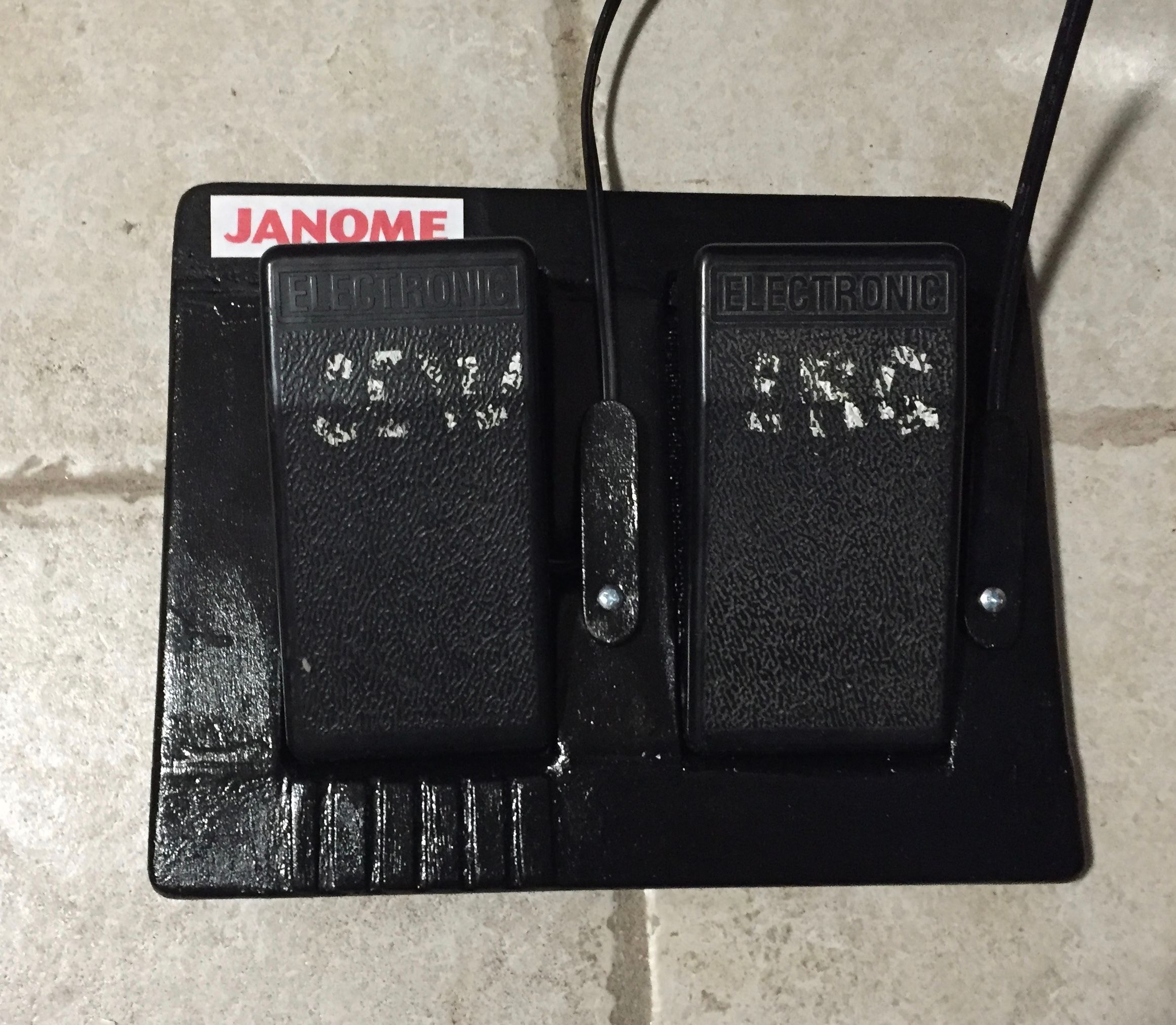 Sewing Machine and Serger Foot Pedal Base 3 Steps (with Pictures