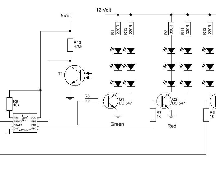 Four Channel 'Fake TV' With Arduino or Attiny
