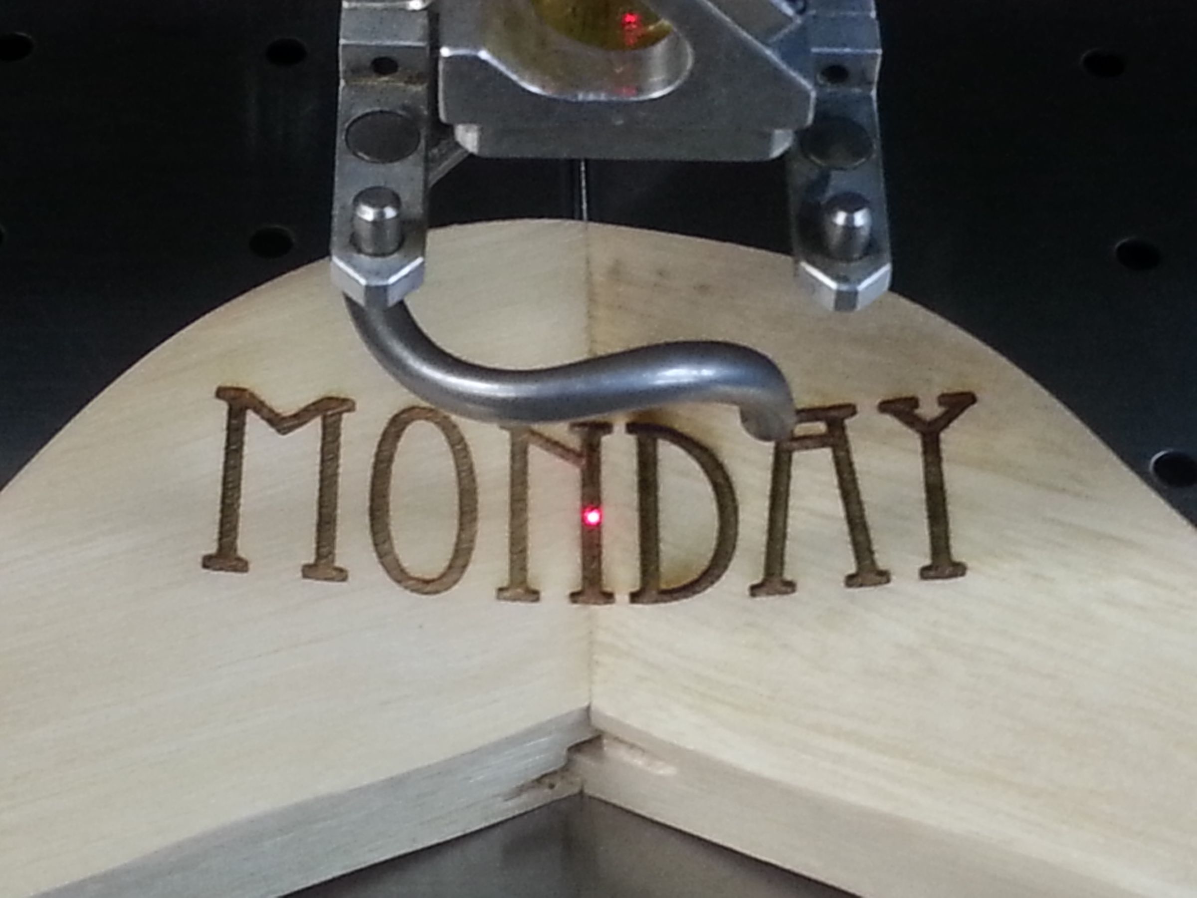 Laser Etched Days of the Week Hangers!