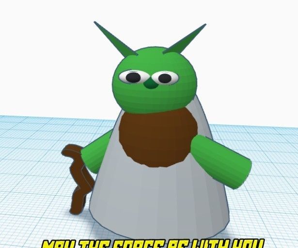 How to Make Yoda With Tinkercad