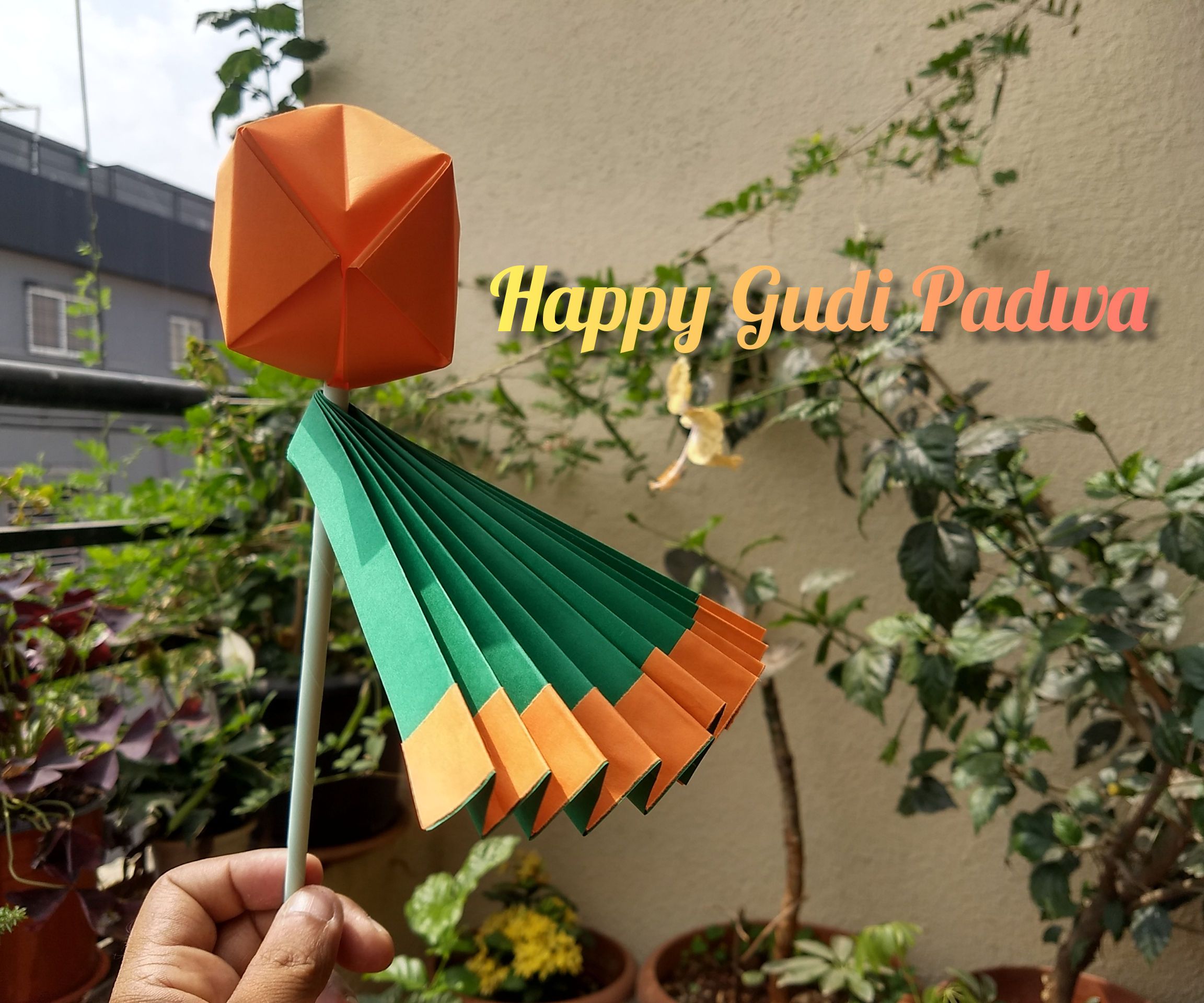 Origami Gudi Padwa Maharashtiyan New Year Decoration