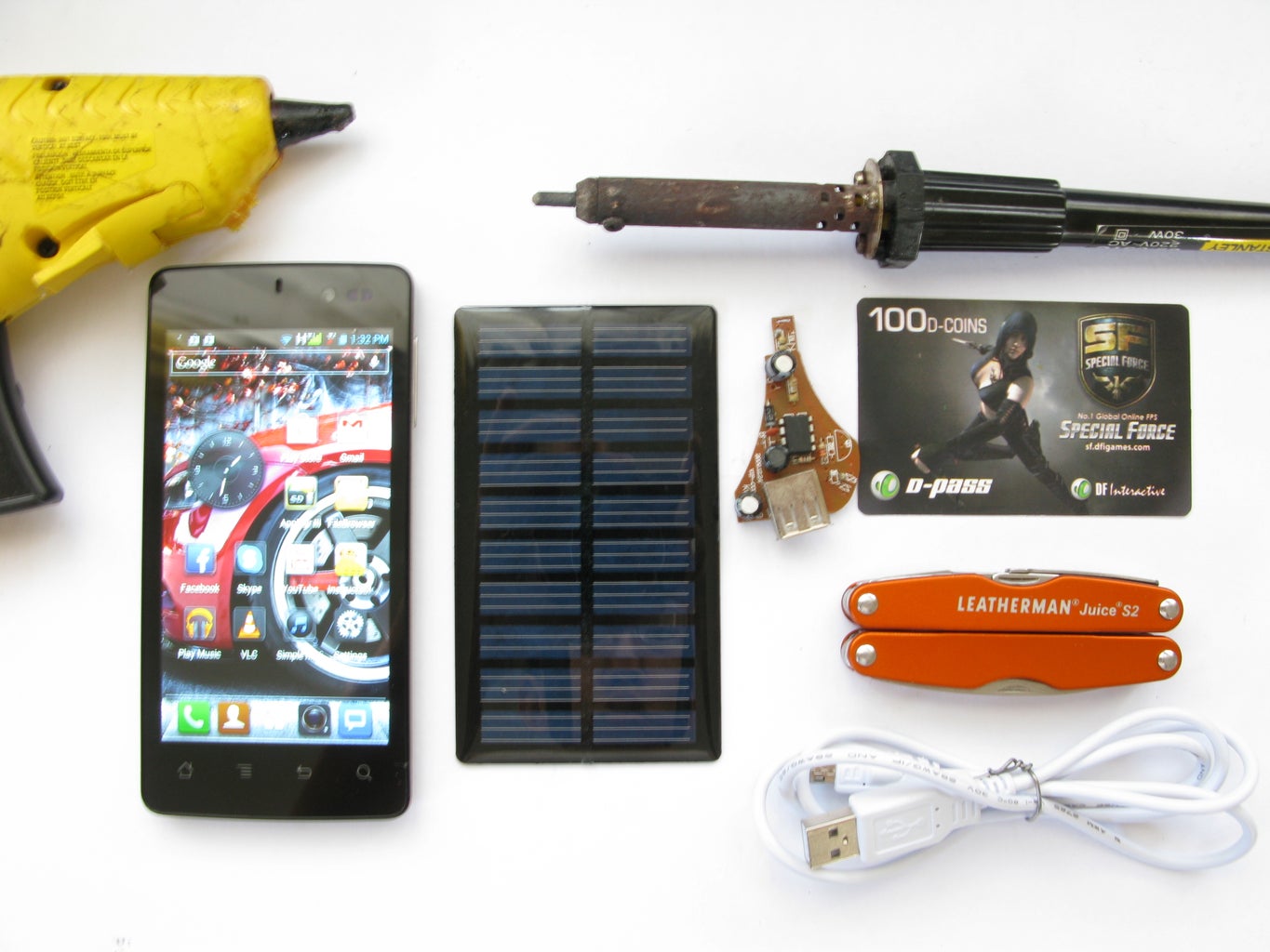 DIY Solar Phone Charger ($5 Battery Free Circuit Diagram
