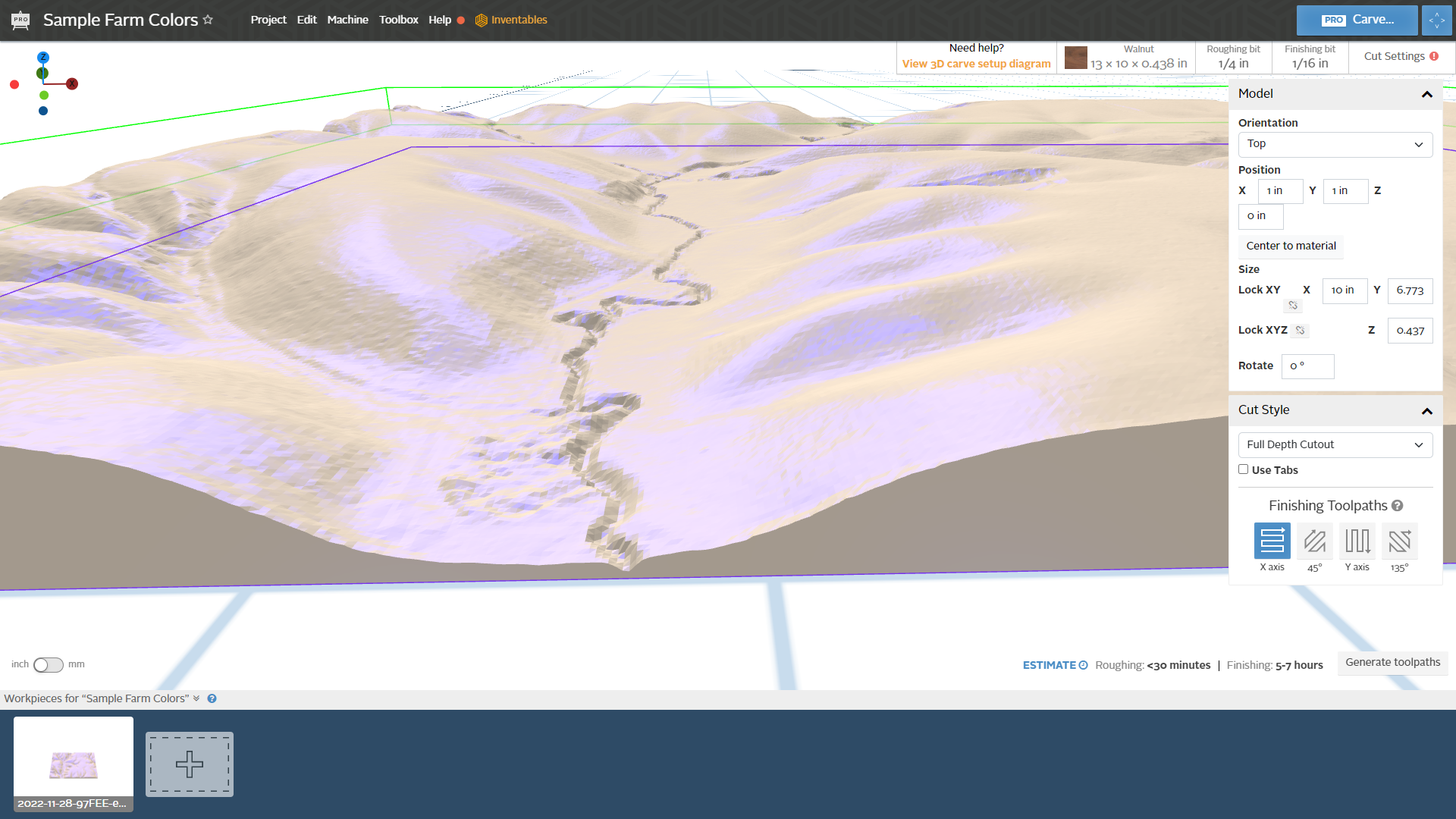 Topographic Surface Download and CNC Carving With Easel Pro Software 8 Steps (with Pictures