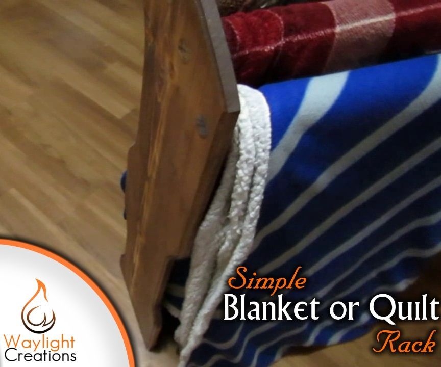 Simple DIY Blanket or Quilt Rack