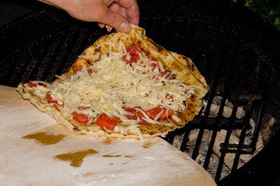 Charcoal - Grilled Thin Crust Pizza