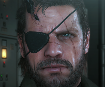 Punished Snake Style Leather Eyepatch
