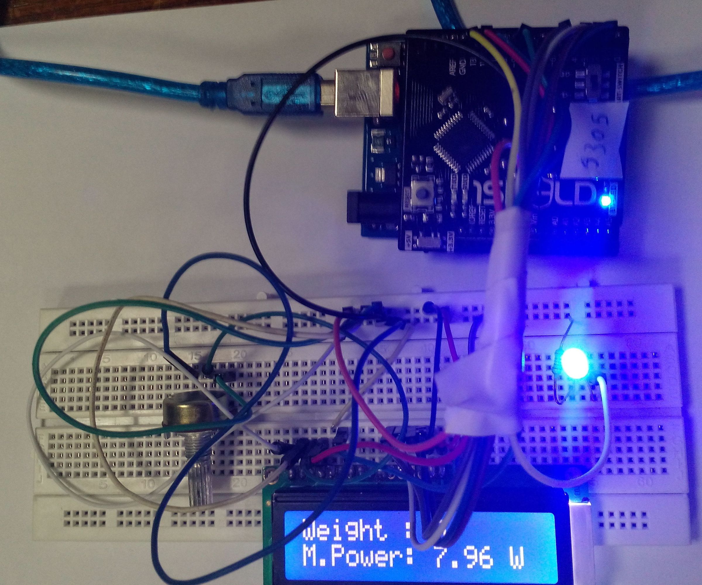 Monitor Your Muscle Power on LCD 
