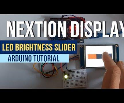 Arduino & Nextion Display - Use Slider to Control LED Brightness