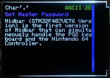 Set Master Password