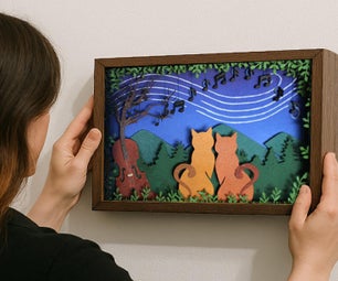 Meow-sical Cardboard in Motion