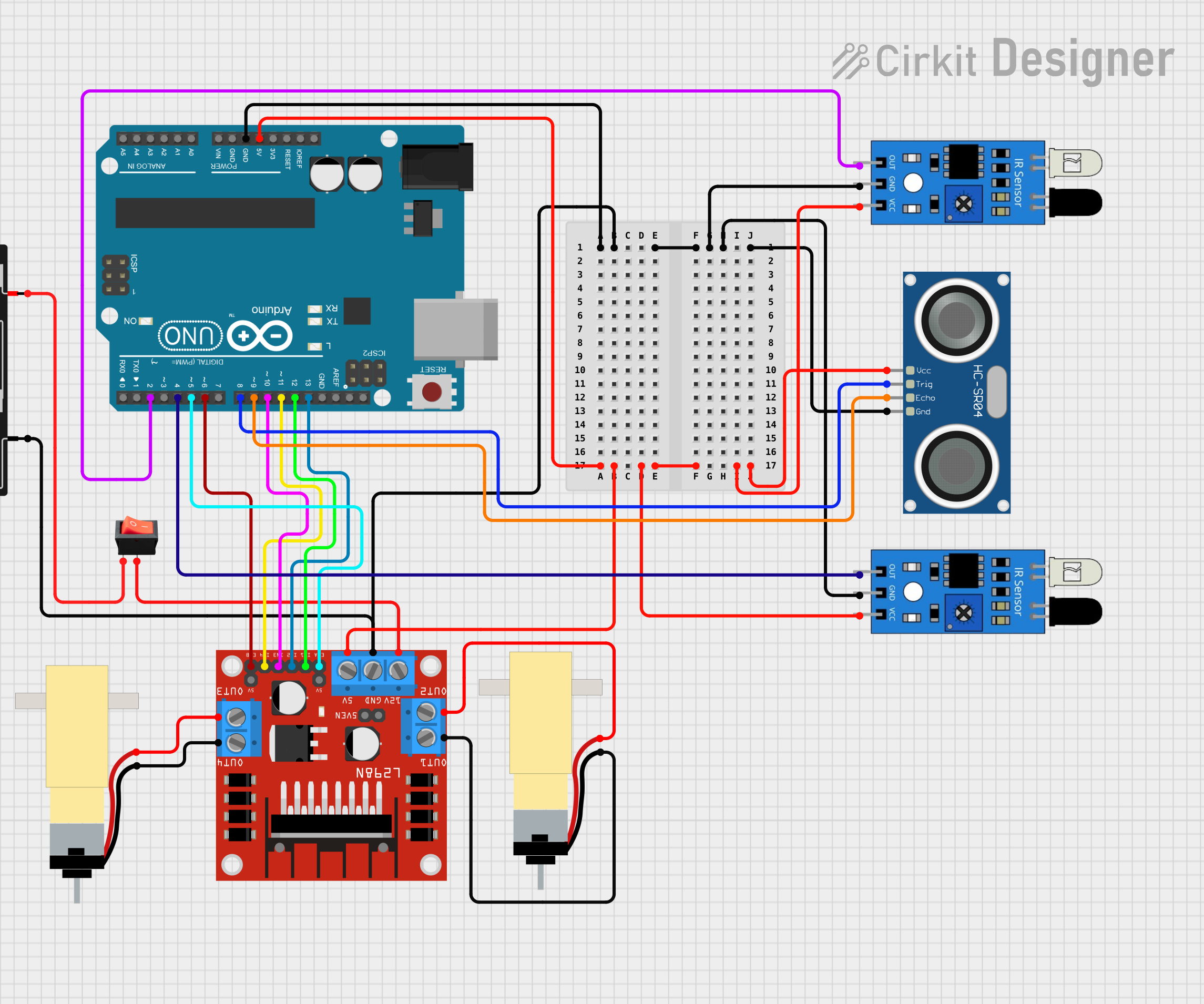 Line-Following Robot With Obstacle Avoidance