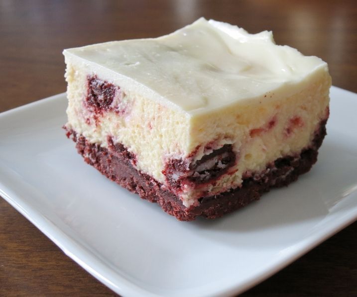 Red Velvet Oreo Cheesecake Bars