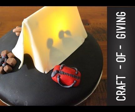 How to Make a Night Time Camping Cake | Craft of Giving