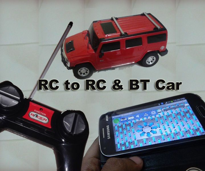 Easy Hack RC to RC & BT Car Using Linkit One
