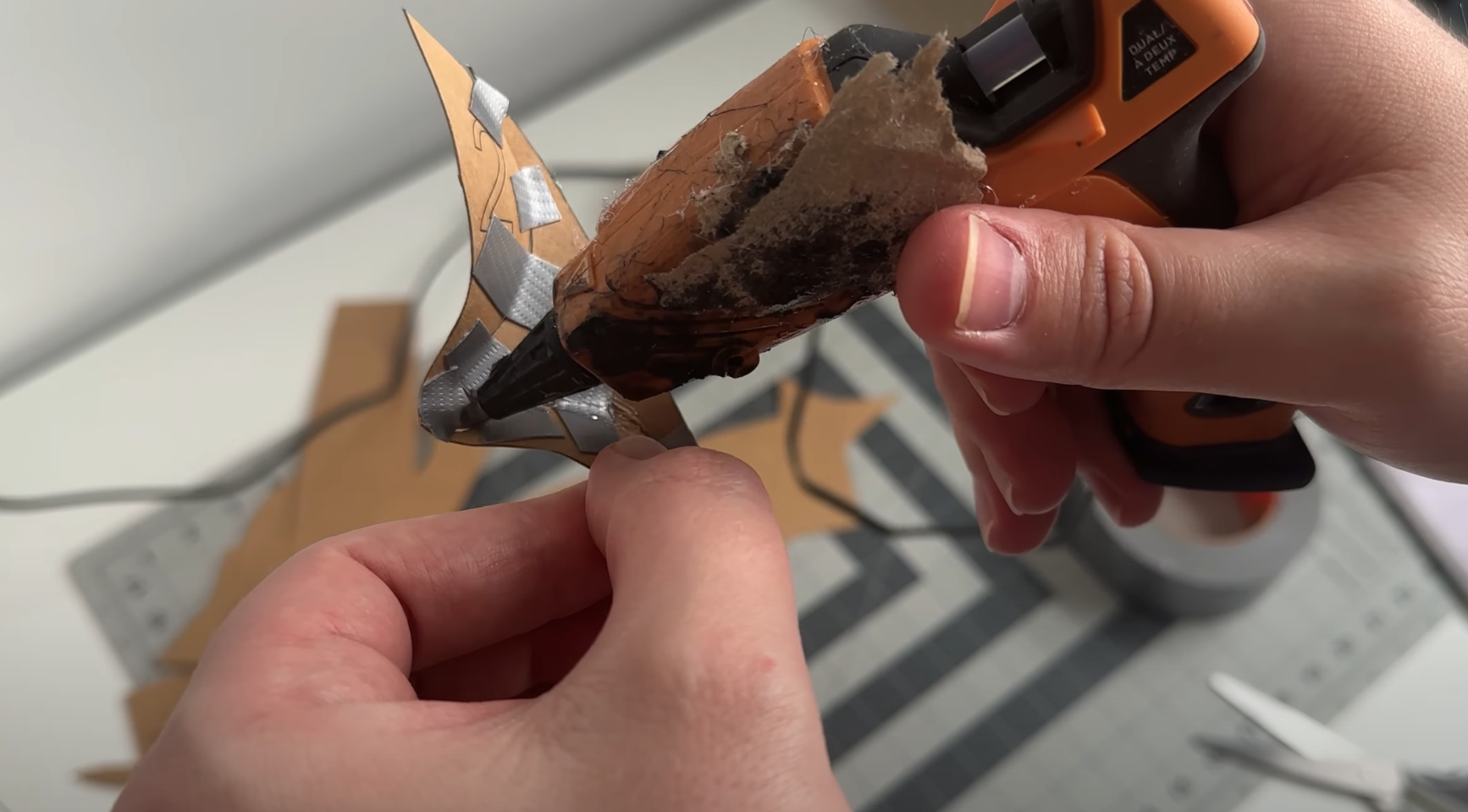 Secure With Hot Glue.