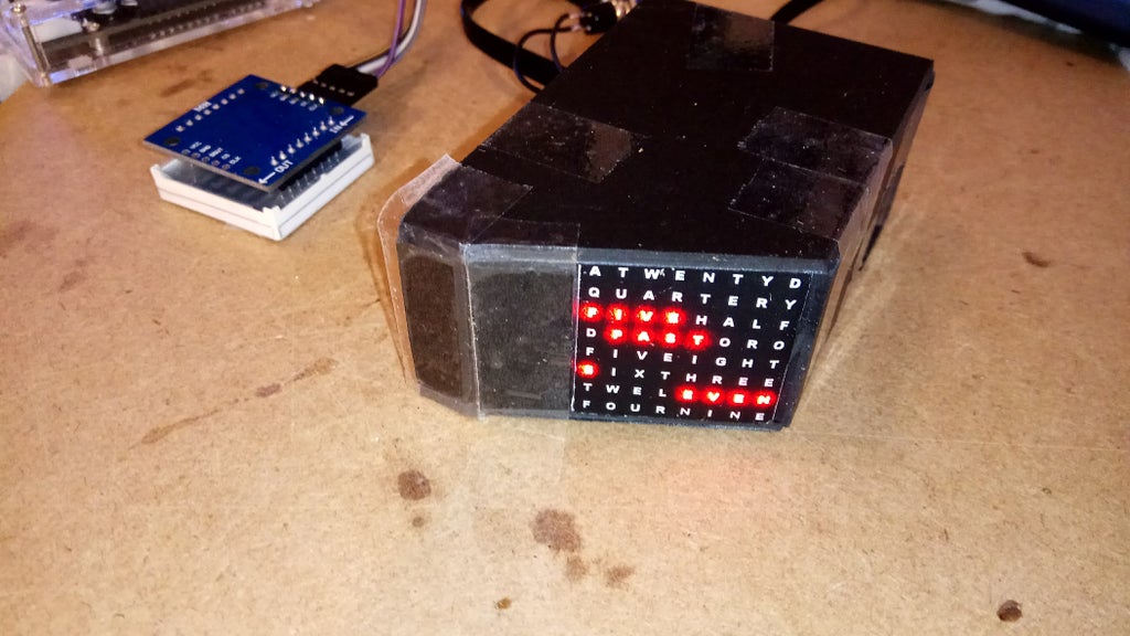 Arduino Word Clock - Customisable and Easy to Build : 15 Steps (with ...