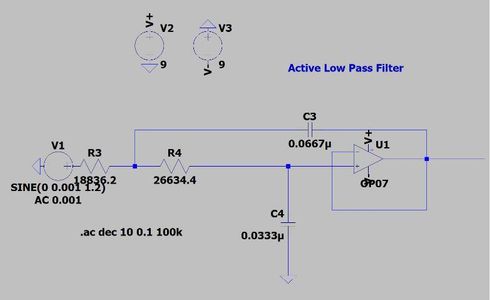 Designing an Active Low Pass Filter 