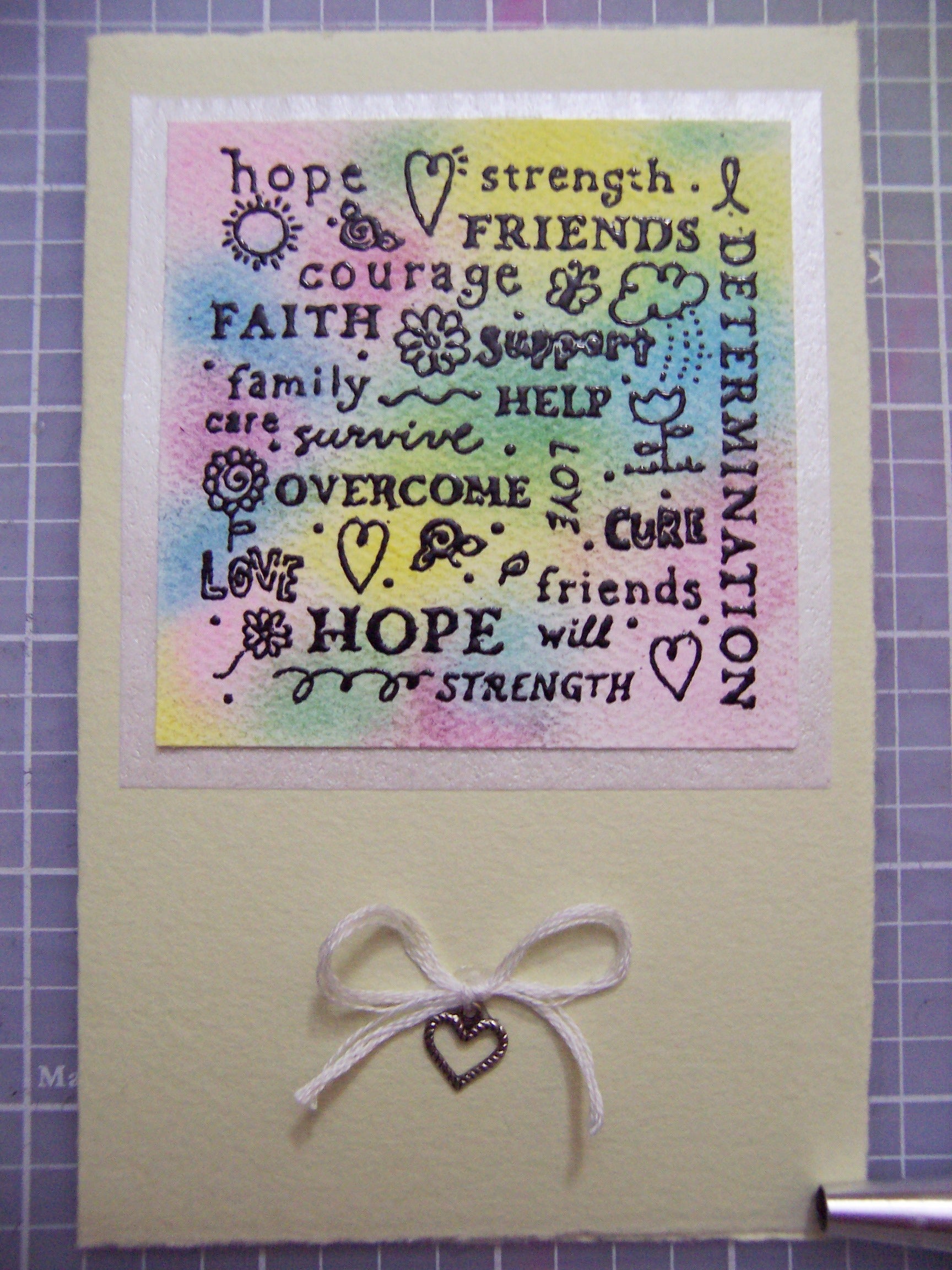 How to Use Heat Embossing and Chalk on Your Cards 13 Steps