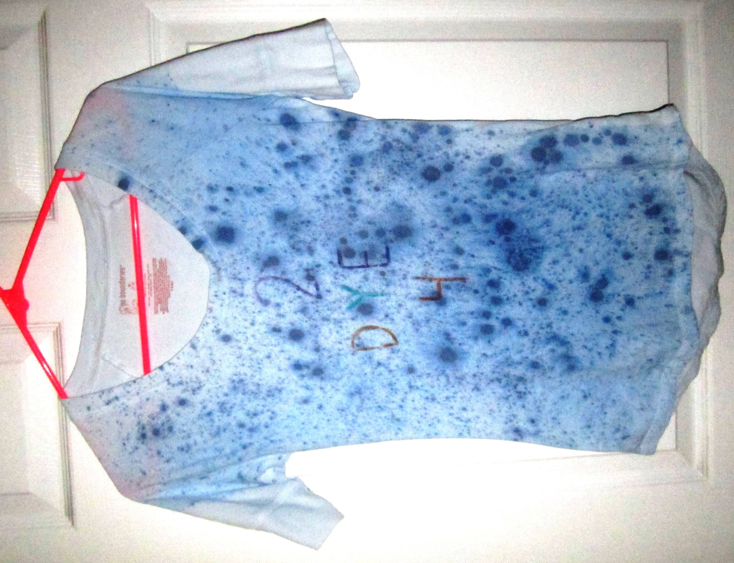 Bubble Dyeing a T-Shirt