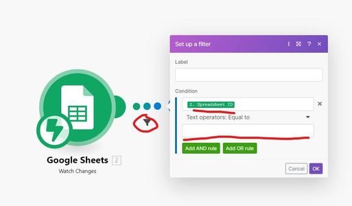 Creating Our 1st Scenario in Integromat - Google Sheet Scenario