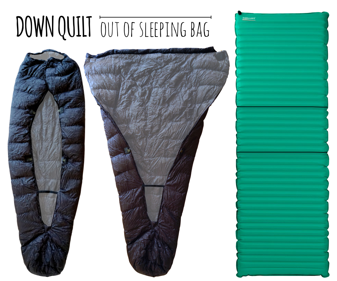 Sleeping Bag to Quilt Conversion