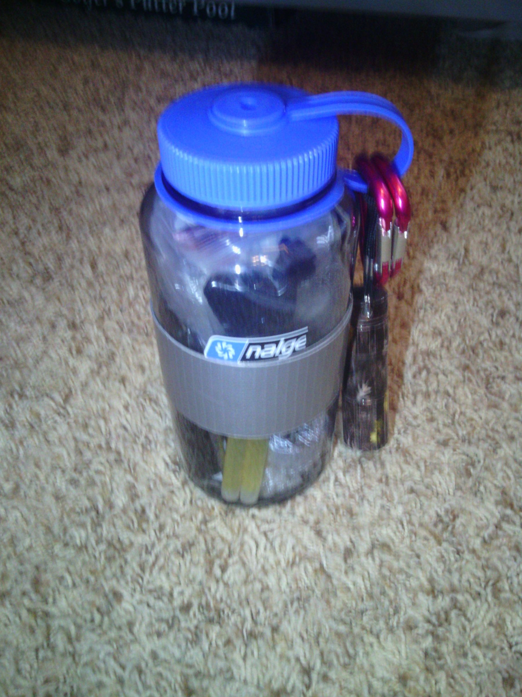 Nalgene Water Bottle Survival Kit 4 Steps Instructables