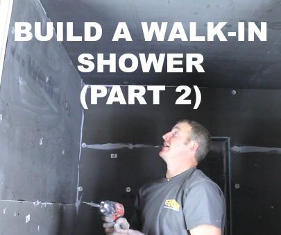 How to Build a Walk-In Shower (Part 2: Wedi Wall Installation)