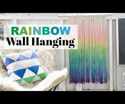 Rainbow Dyed Wall Hanging
