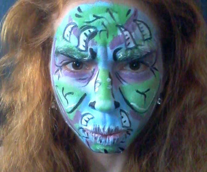 Cool Monster Face Paint