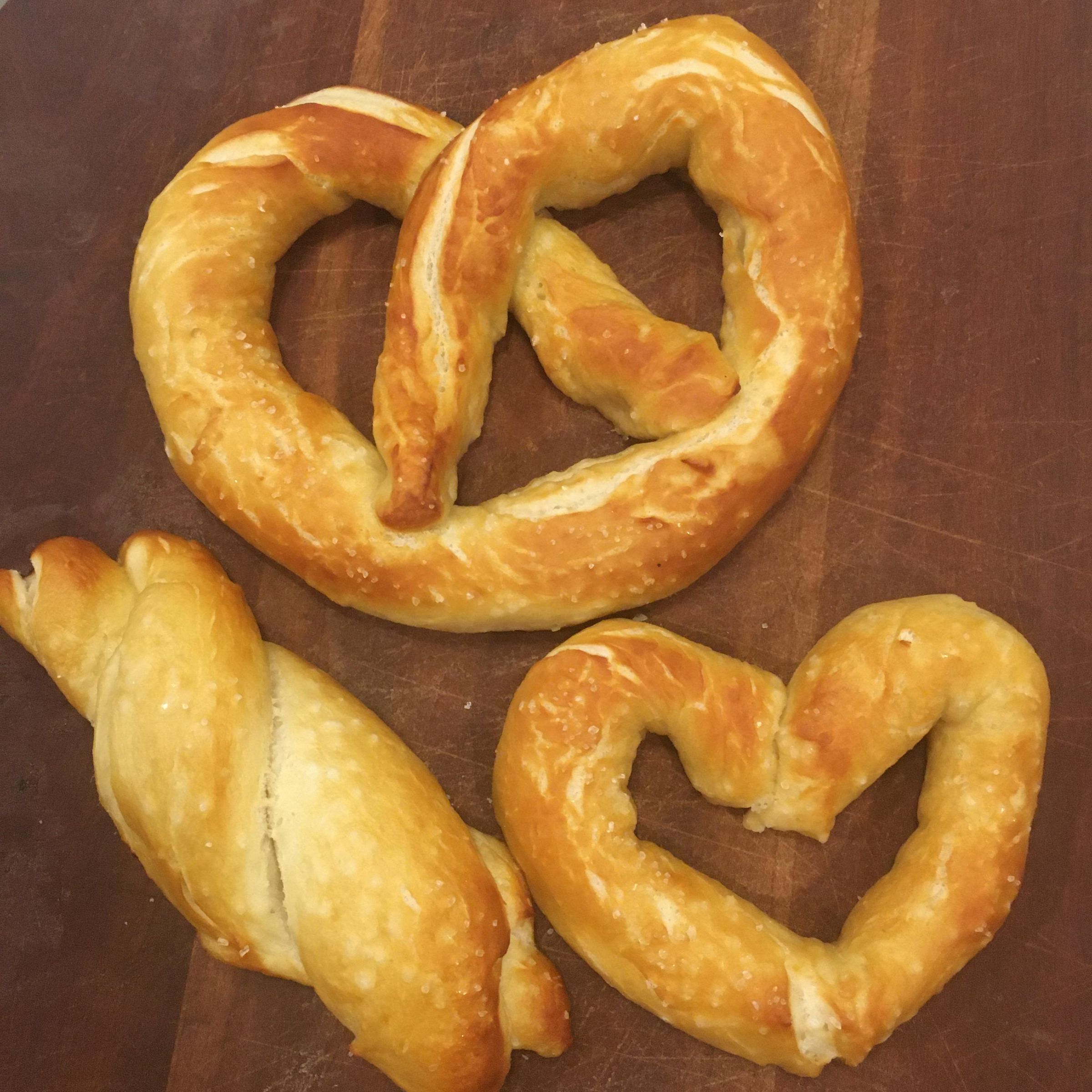 Homemade Pretzel Shapes With Sauces 3 Steps with Pictures 