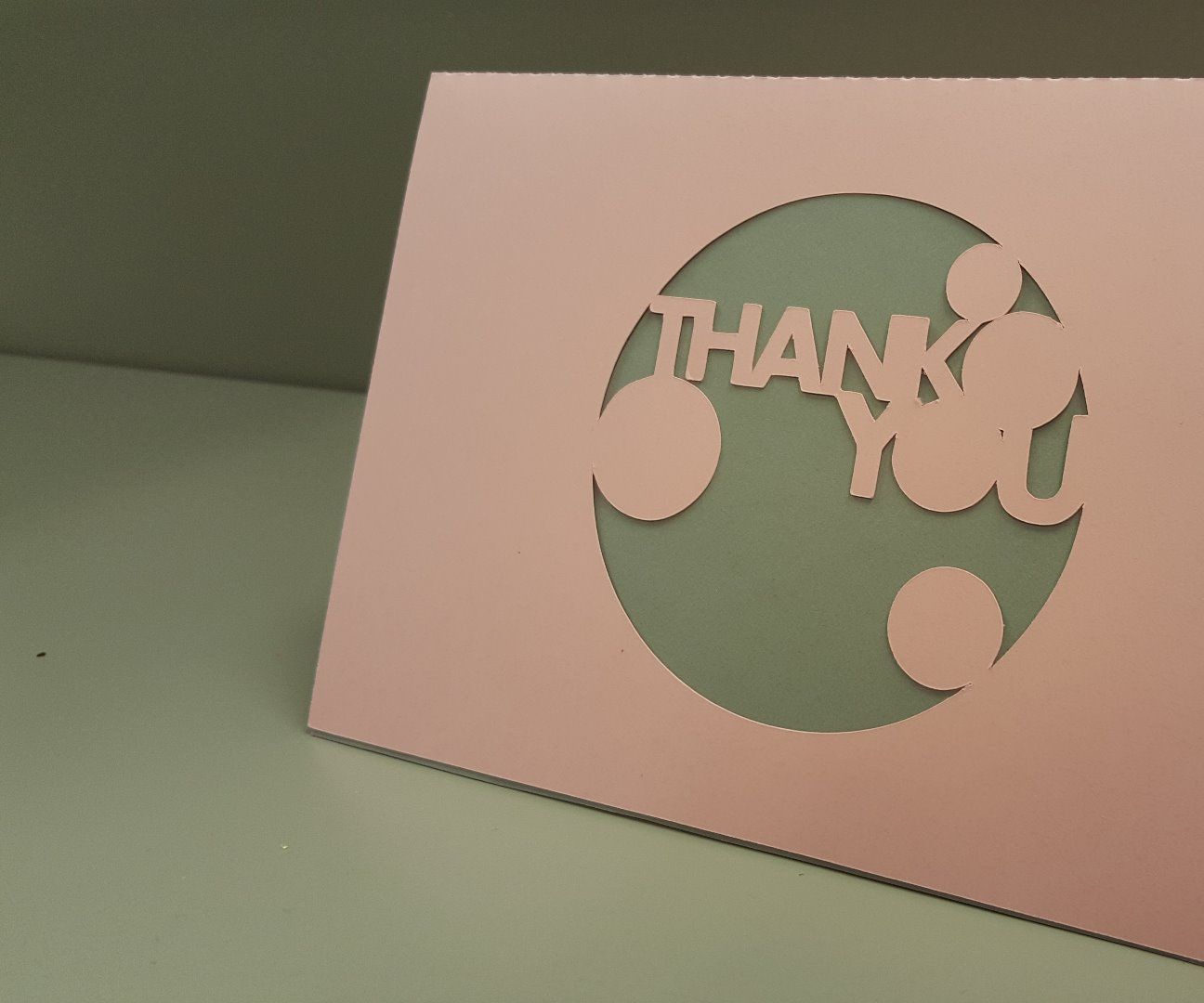 Silhouette Cameo Thank You Card