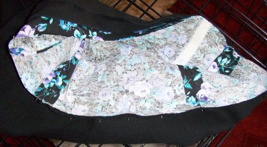 Pinning the Skirt to the Shirt