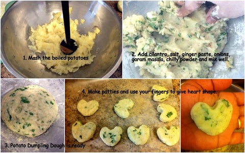 Make Potato Heart Dumplings
